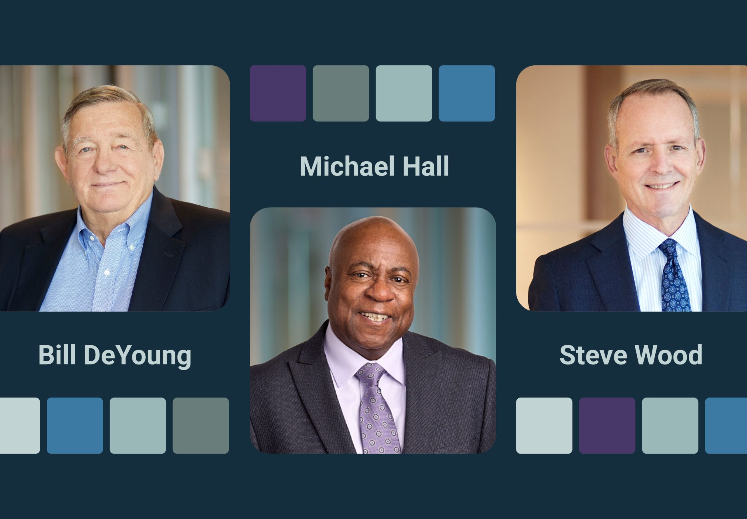 men in a conference room in front of window